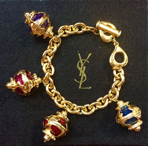 vintage ysl bracelet|vintage yves saint laurent bracelet.